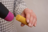 Fénování křivé podstavy svíčky Fénování křivé podstavy svíčky
